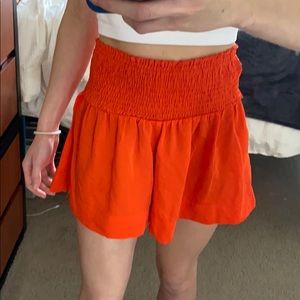 Flowy silk shorts